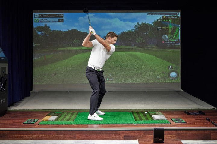 Studio de simulation de golf SimSpace | Soleil de golf WAVE | Forfait complet de bricolage de luxe